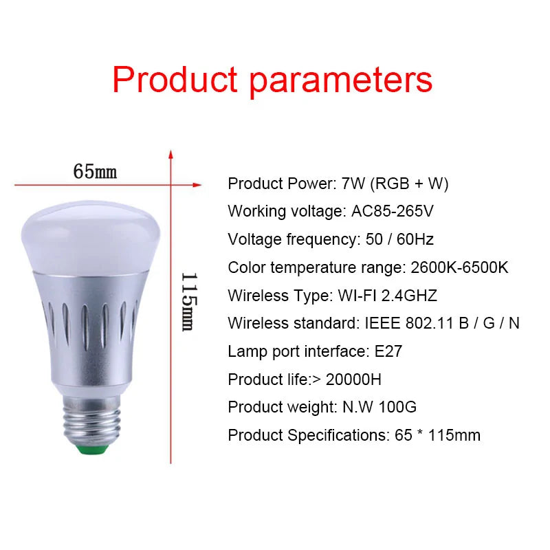 High Performance RGB LED Light Bulb